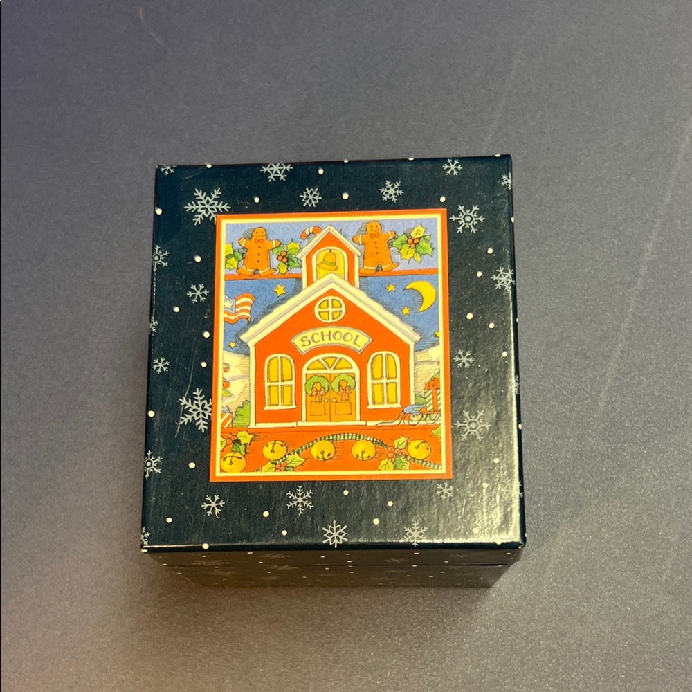 Lang and Wise Festive School House Holiday Ornament